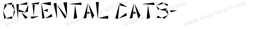 oriental cats字体转换